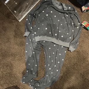 Wild fox sweatshirt and sweats set. Top- M and bottom- L. SO COMFORTABLE!